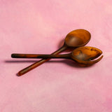Resin Salad Servers - Amber Set