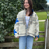 The Sara Wool Jacket- Slub Plaid