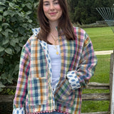 The Sara Wool Jacket- Plaid Heart