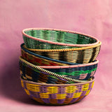 Maegen Woven Bowl - Black/Cream