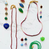 16'' Smooth Ruby Necklace