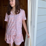 Pink Leopard Short Cotton PJs