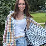 The Sara Wool Jacket- Plaid Heart