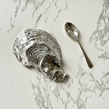 Oyster Shell Salt Cellar with Spoon