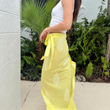 Maisie Yellow Wrap Skirt