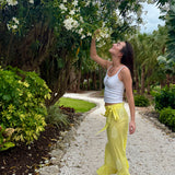 Maisie Yellow Wrap Skirt