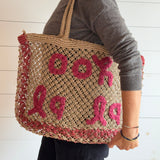 Jute Beach Tote- Oh La La