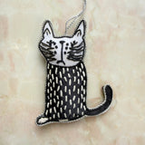 Embroidered Charm- Cat