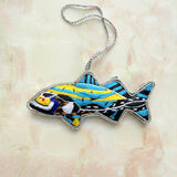 Embroidered Charm- Fish