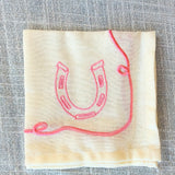Lucky Embroidered Cocktail Napkin Set
