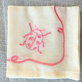 Lucky Embroidered Cocktail Napkin Set
