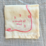 Lucky Embroidered Cocktail Napkin Set
