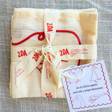 Duck Embroidered Cocktail Napkin Set