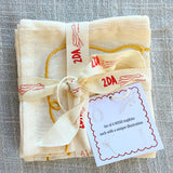 Wish Embroidered Cocktail Napkin Set