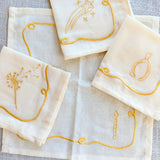 Wish Embroidered Cocktail Napkin Set