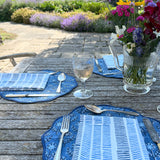 Blue Dash Napkin Set