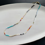 Multi Colour bead necklace
