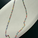 Multi Colour glimmer necklace