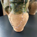 Multicolour tiny gem bead necklace
