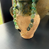 Chunky Green Adventurine with toggle Necklace