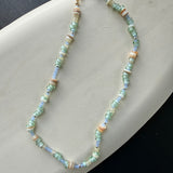 Seaglass and shell summer necklace