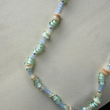 Seaglass and shell summer necklace