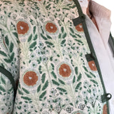 Reversible Green Geometric Jacket