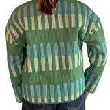 Reversible Green Geometric Jacket