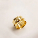 Gold Spinner Meditation Ring