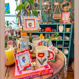 Photo Frame, Red Scallop