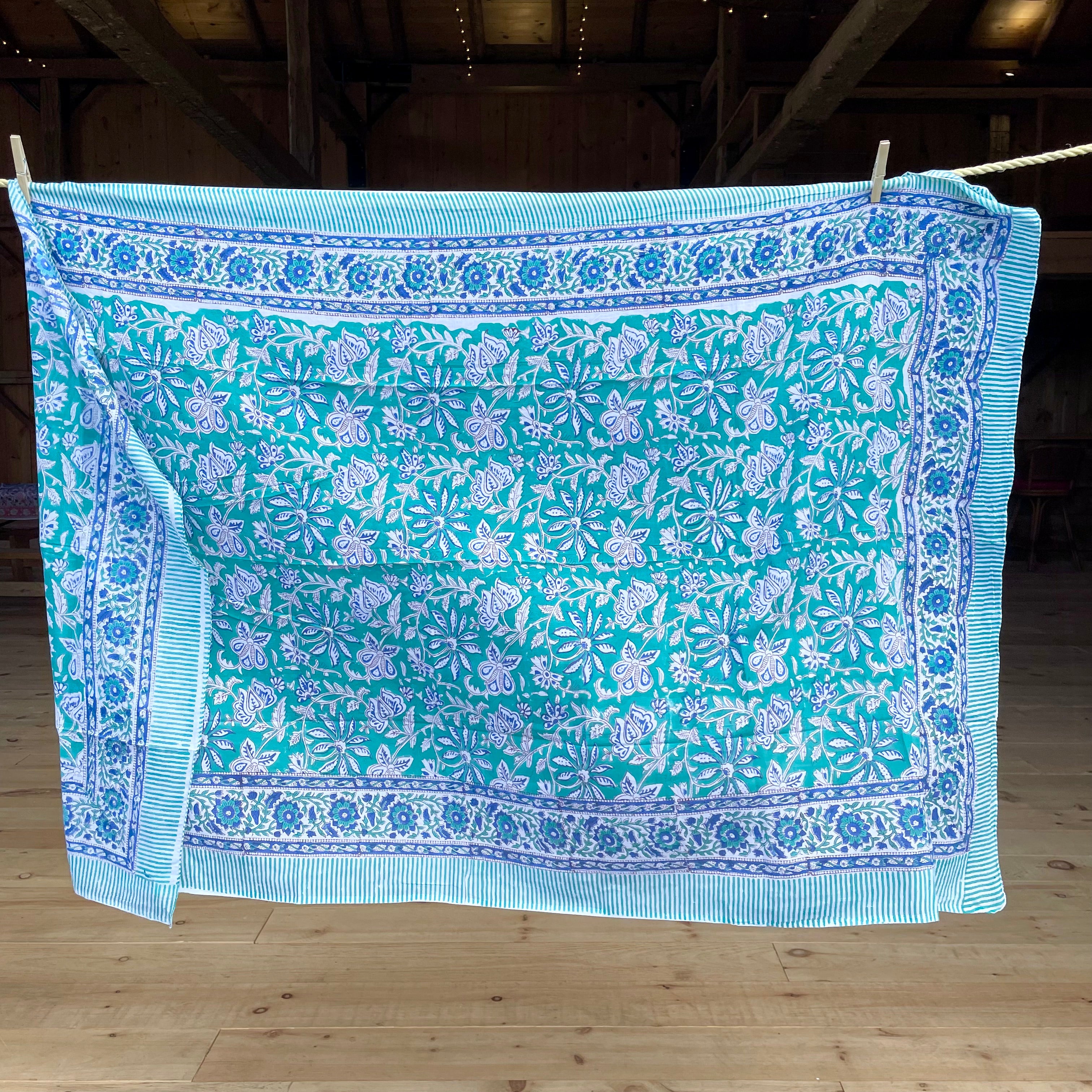 Hand Block Cotton Sarong