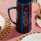 Light Blue & Red Jug