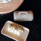 Handmade Ceramic Butter Dishes: Sardine (glossy)