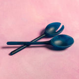 Resin Salad Servers - Blue Set